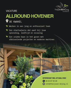 Allround hovenier gezocht