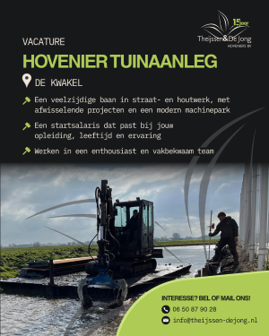 Collega tuinaanleg gezocht